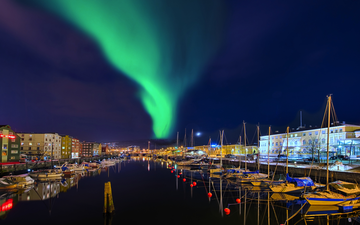 Nordlichter in Trondheim, Norwegen - © Blickfang - Fotolia