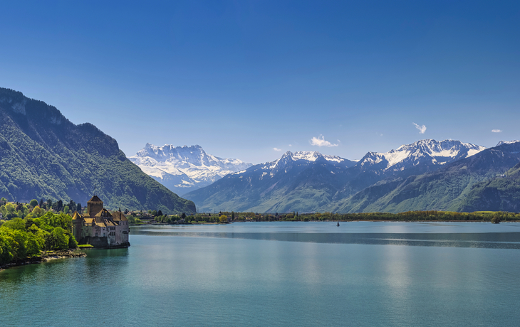 Blick auf den Genfersee von Montreux aus - © Yido - stock.adobe.com