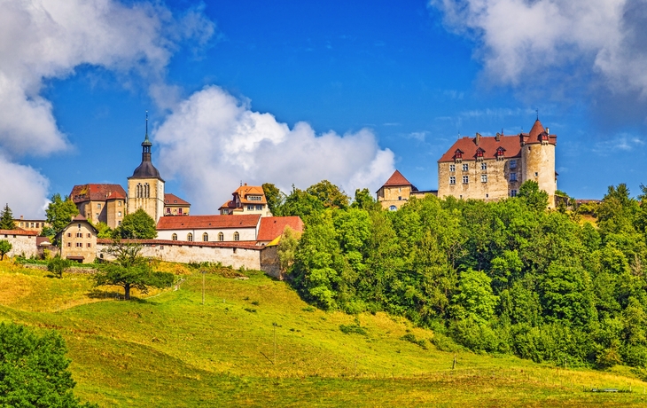 Mittelalterliche Stadt Gruyères, Fribourg, Schweiz - © JFL Photography - Fotolia