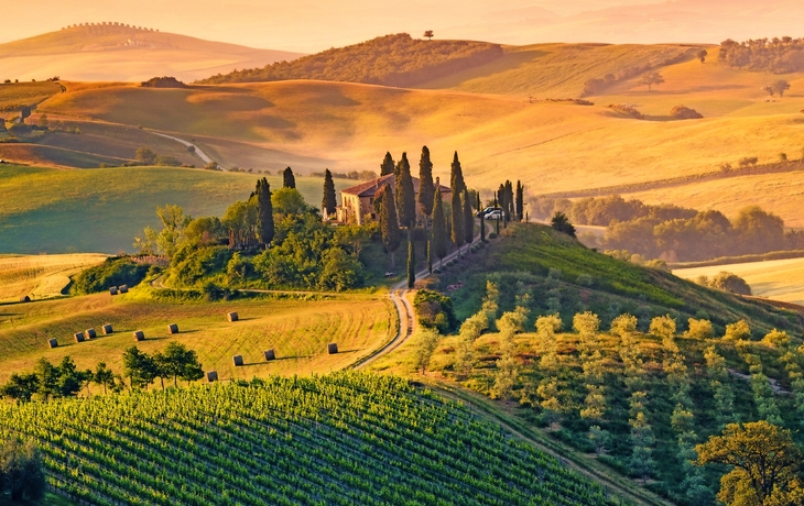 Villa Pienza im Val d?Orcia in der Toskana, Italien - © ronnybas - Fotolia