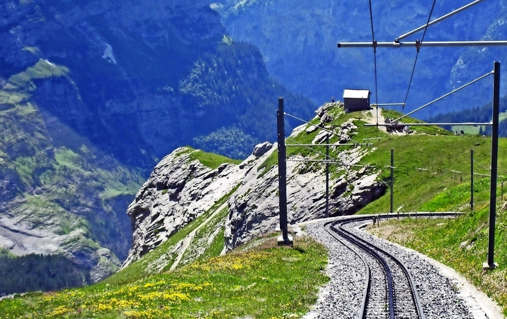 Jungfraujoch in den Berner Alpen, Schweiz