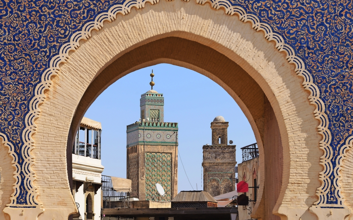 Morocco. Blue Gate Bab Bou Jeloud in Fes - © Alexmar - stock.adobe.com