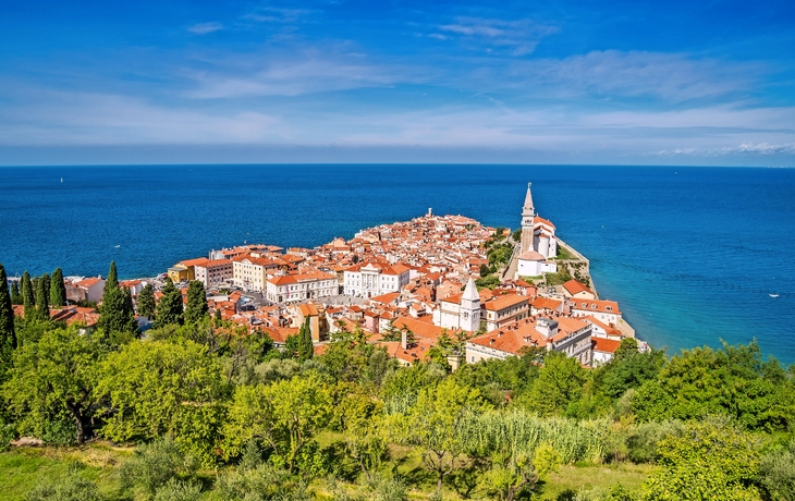 Panorama der schönen Piran, Slowenien - © malajscy - Fotolia