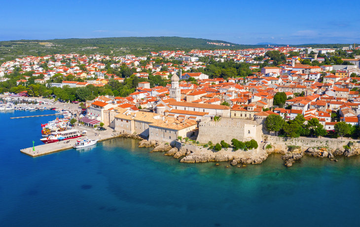 Luftaufnahme von der Insel Krk in Kroatien - © M.studio - stock.adobe.com