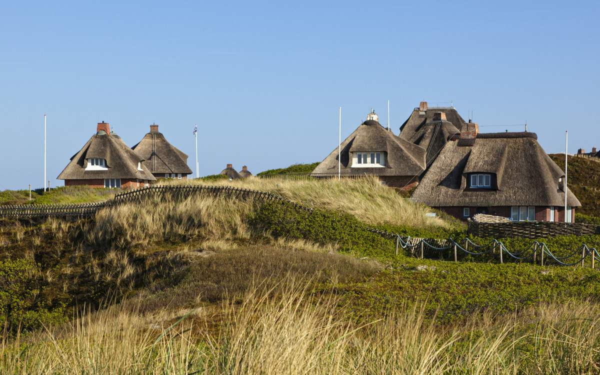 Reetdachhäuser auf Sylt in der Nordsee, Deutschland - © eyewave - stock.adobe.com