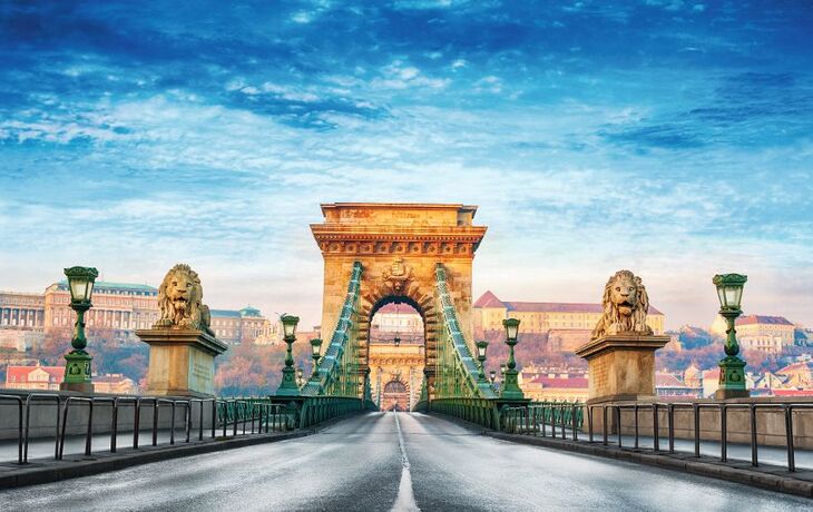 Chain bridge Budapest Hungary