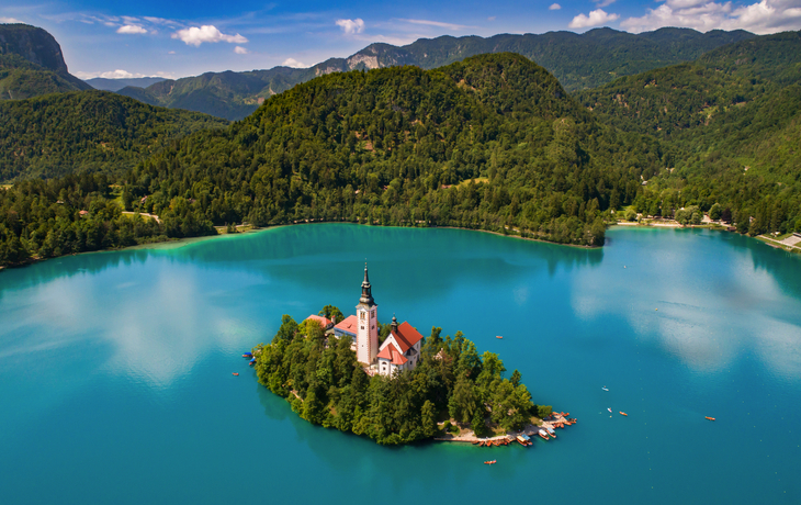 Blejski Otok im Bleder See, Slowenien