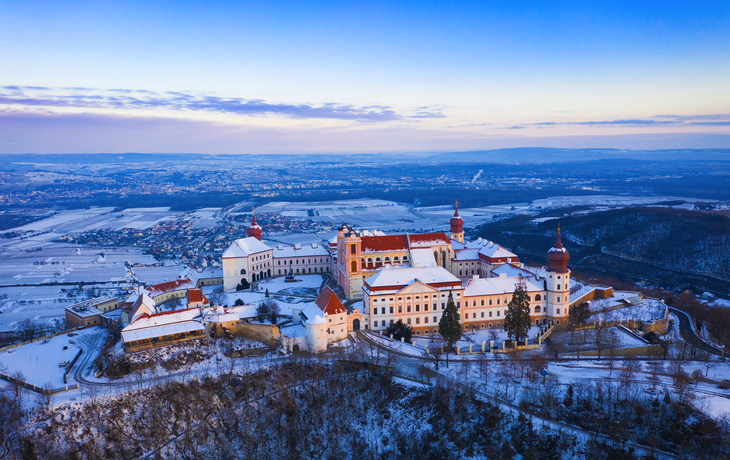 Stift Göttweig in der Wachau im Winter